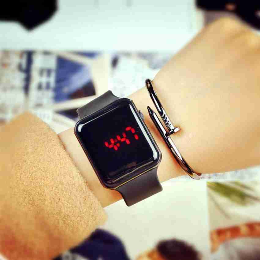 Square digital watch women's cheap