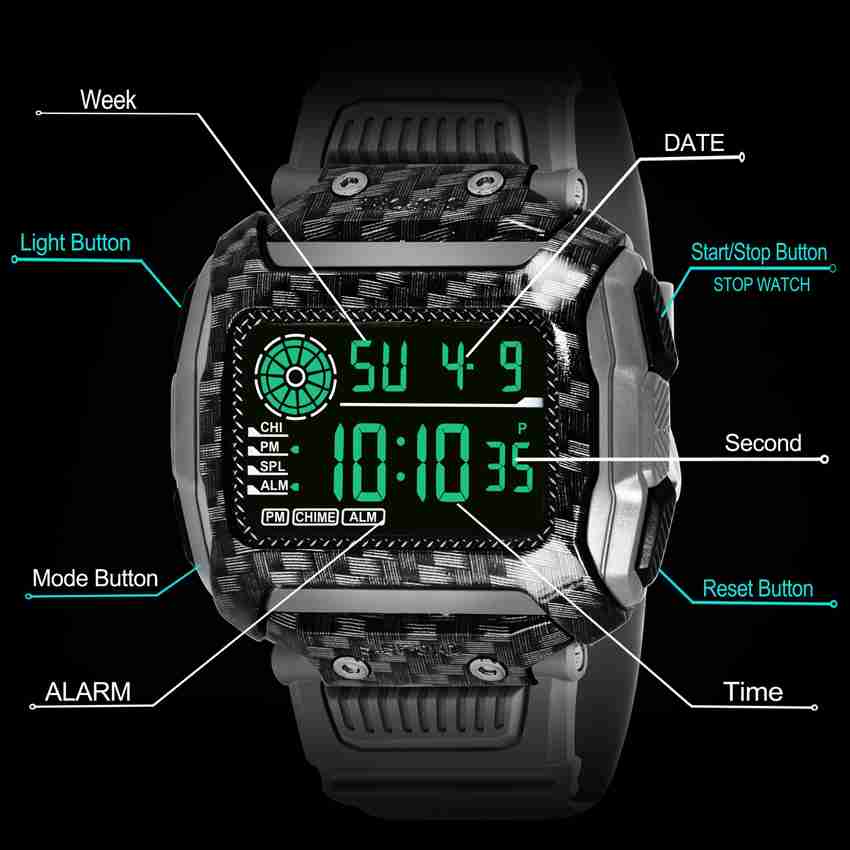 How to set the time on discount a digital watch with 4 buttons