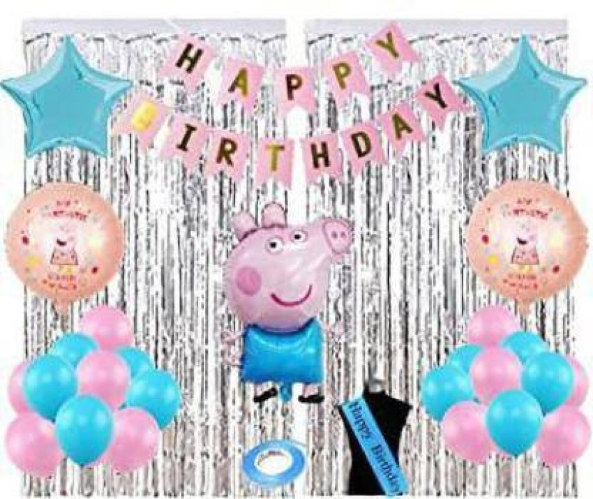 Buy Online Peppa Pig Foil Balloon Set (33 Pcs)