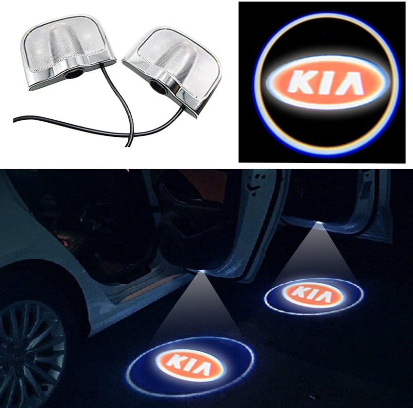 Audio Storm Ghost Shadow Light Compatible For Kia Cars, Door Welcome Light, Car Logo LED