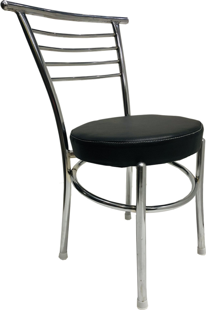 SOMRAJ Steel Chair Office Visitor Student Study Chair Home Resturants Dining Chair Multipurpose with a leatherite Cushion Steel Chrome Chair with Ring Leatherette Dining Chair Price in India Buy SOMRA...