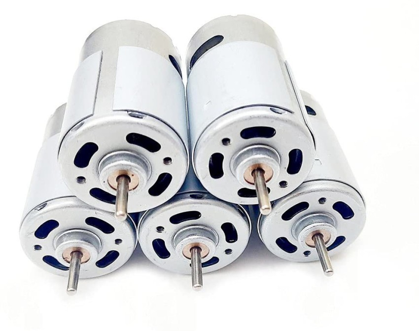 TRUSTECH (Pack of 5) 12v 555 DC Motor 12000rpm High Speed for DIY Projects  Multipurpose Brushed Motor High RPM High Speed 12v DC Motor Electronic  Components Electronic Hobby Kit Price in India 
