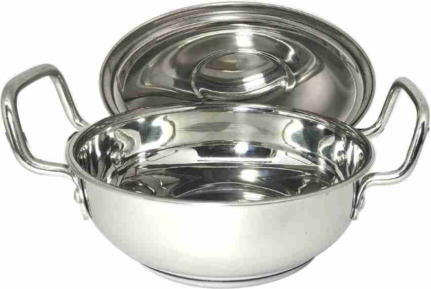 Stahl Stainless Steel Artisan Kadhai, 1-Piece, Silver (8.5)