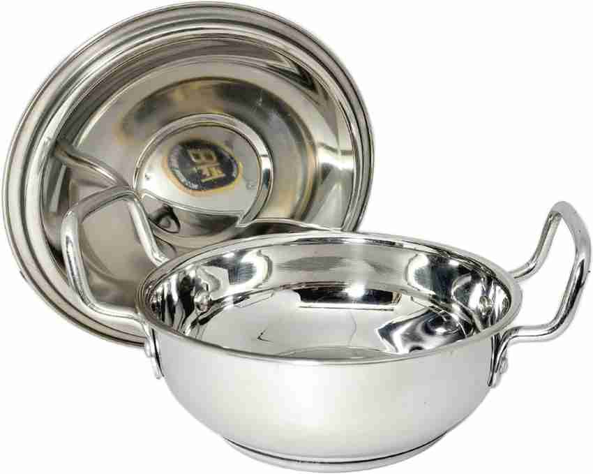 Stahl Stainless Steel Artisan Kadhai, 1-Piece, Silver (8.5)