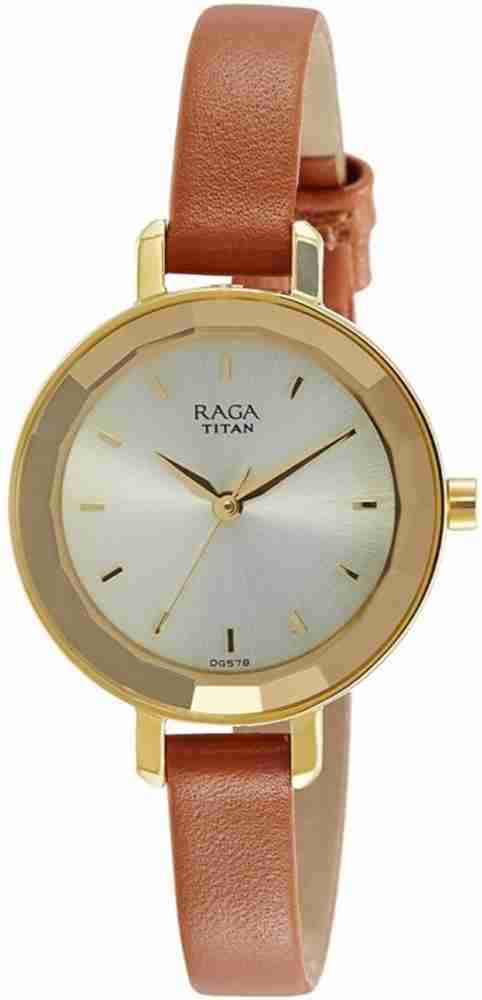 Titan raga ladies watches leather belt clearance