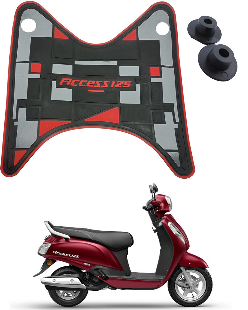 Znee Smart ZS AB4 Premium Quality Scooter Foot Mat Floor Mat for Suzuki Access 125 New Red Grey Black Suzuki Access 125 Two Wheeler Mat Price in India Buy Znee Smart