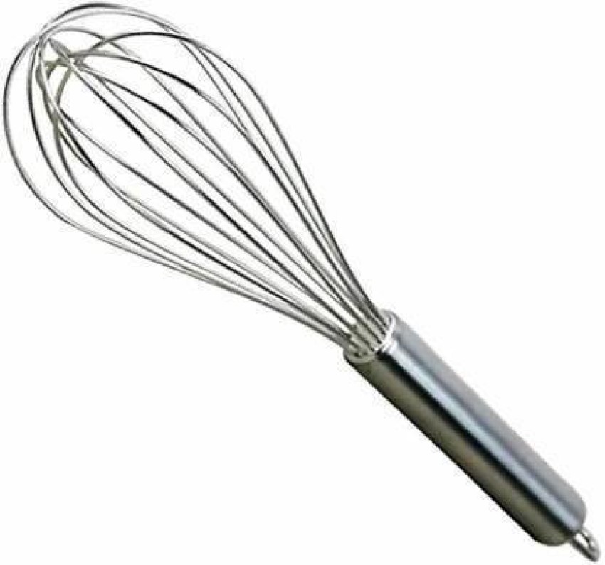 Stainless Steel Kitchen Utensil Balloon Shape Wire Whisk, Egg Beater,  Kitchen Tool, 25cm (Silver)