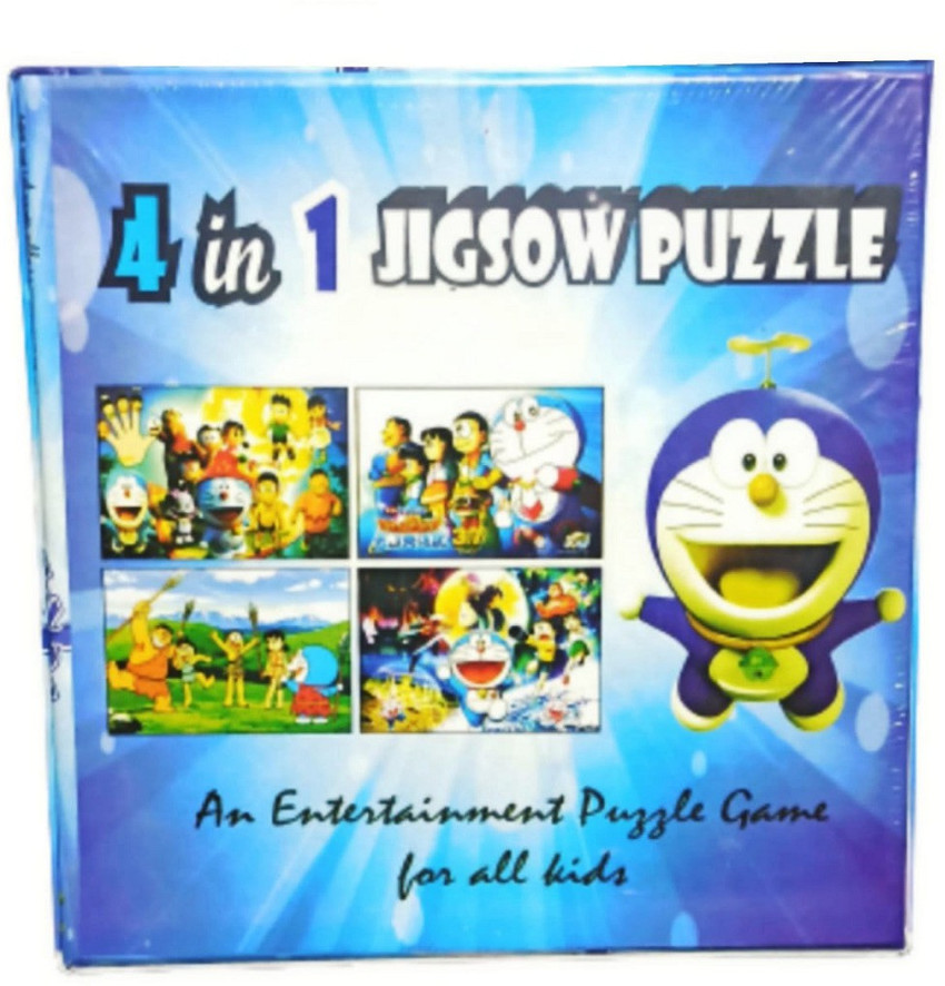 Kidzfun 4 in 1 DOREMON JIGSAW PUZZLE SET / Fully Entertainment Games for  all Kids - 4 in 1 DOREMON JIGSAW PUZZLE SET / Fully Entertainment Games for  all Kids . Buy