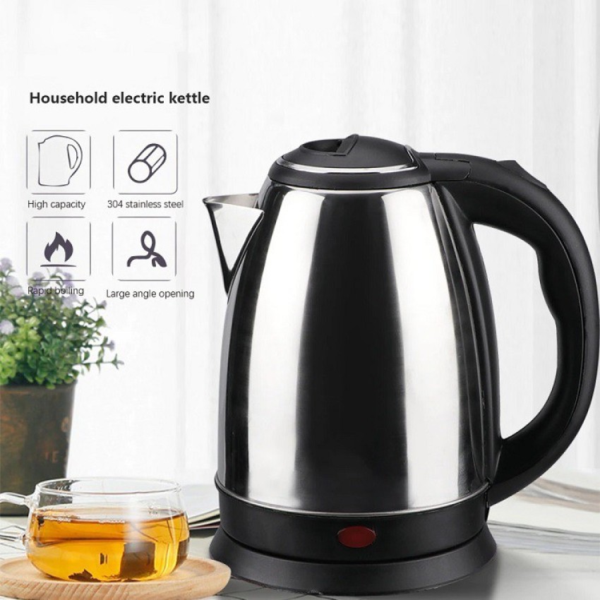 Siya Shine Tea Kettle/Tea and Coffee Maker/Milk Boiler/Water Boiler/Tea  Boiler/Coffee Boiler/Water Heater/Stainless Steel Kettle/Stainless Steel  Electric Cordless Electric Kettle (2 L, Silver), Electric kettle fast boil  1500W Electric Kettle Price in