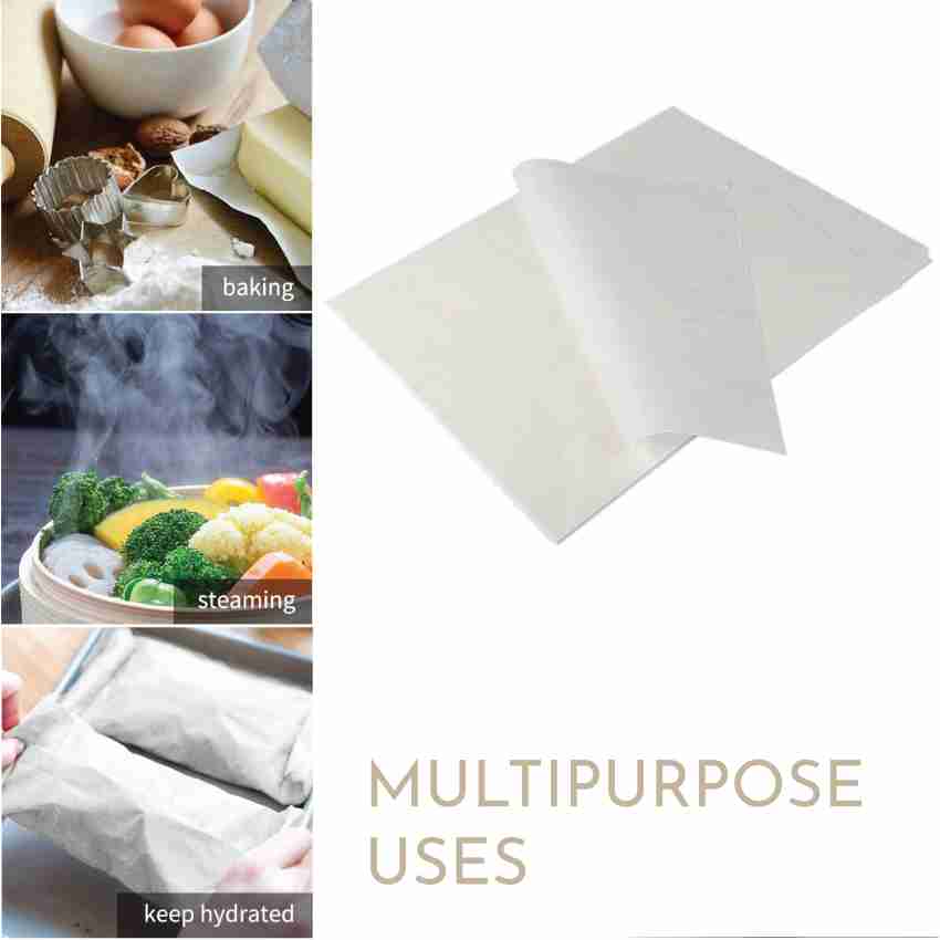 100Pcs/Pack Non-Stick Oven Parchment Paper Baking Sheets Precut Non-Stick Parchment  Sheets For Baking Cooking BBQ Grilling Air Fryer Microwave And Steaming  Oil-proof Sheet Pan