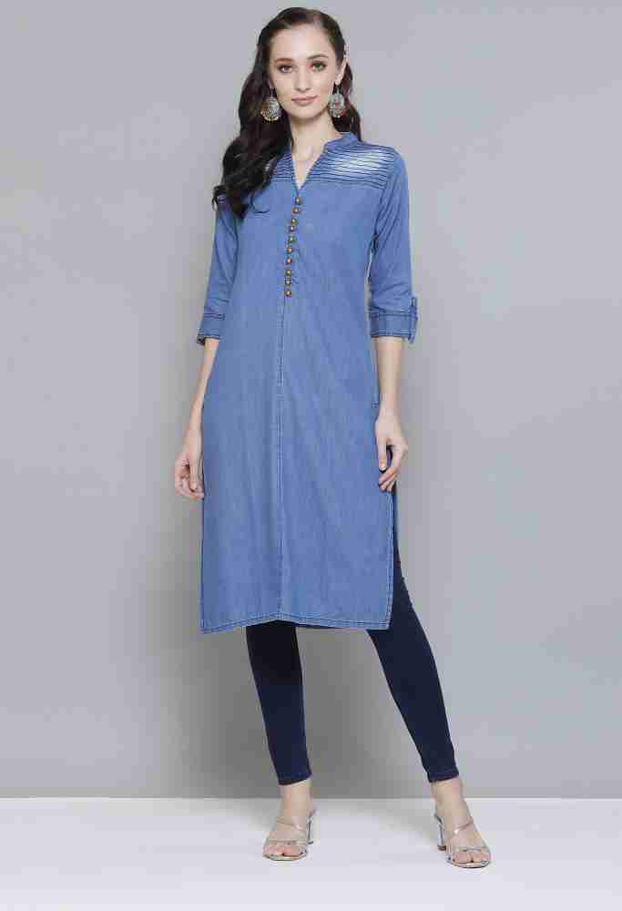 Denim kurtis flipkart sale