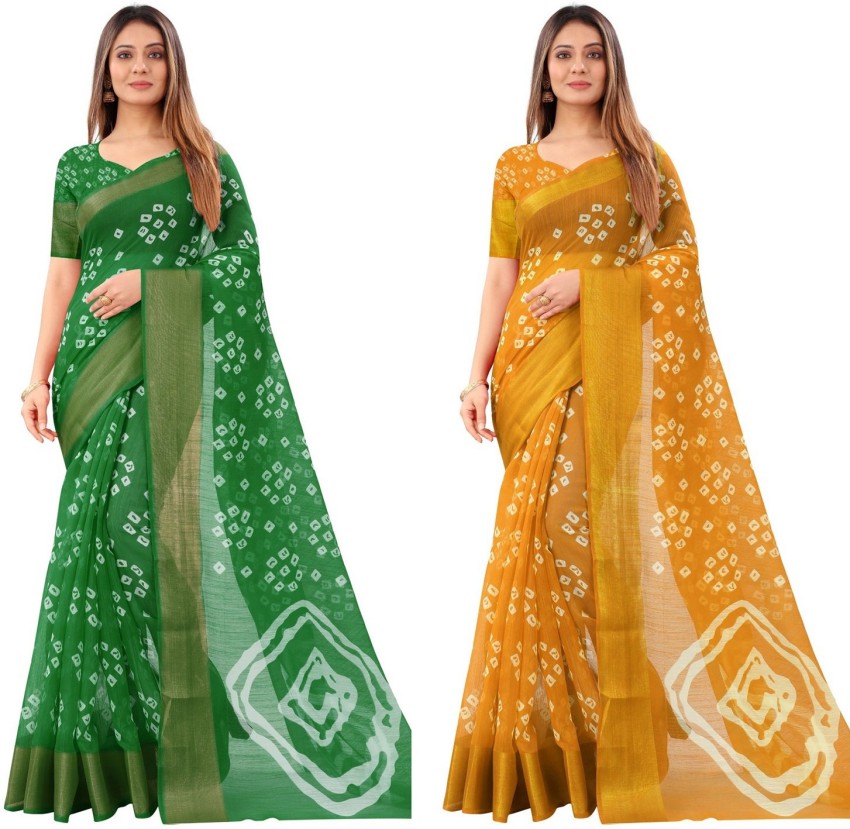 Flipkart 2024 bandhani sarees