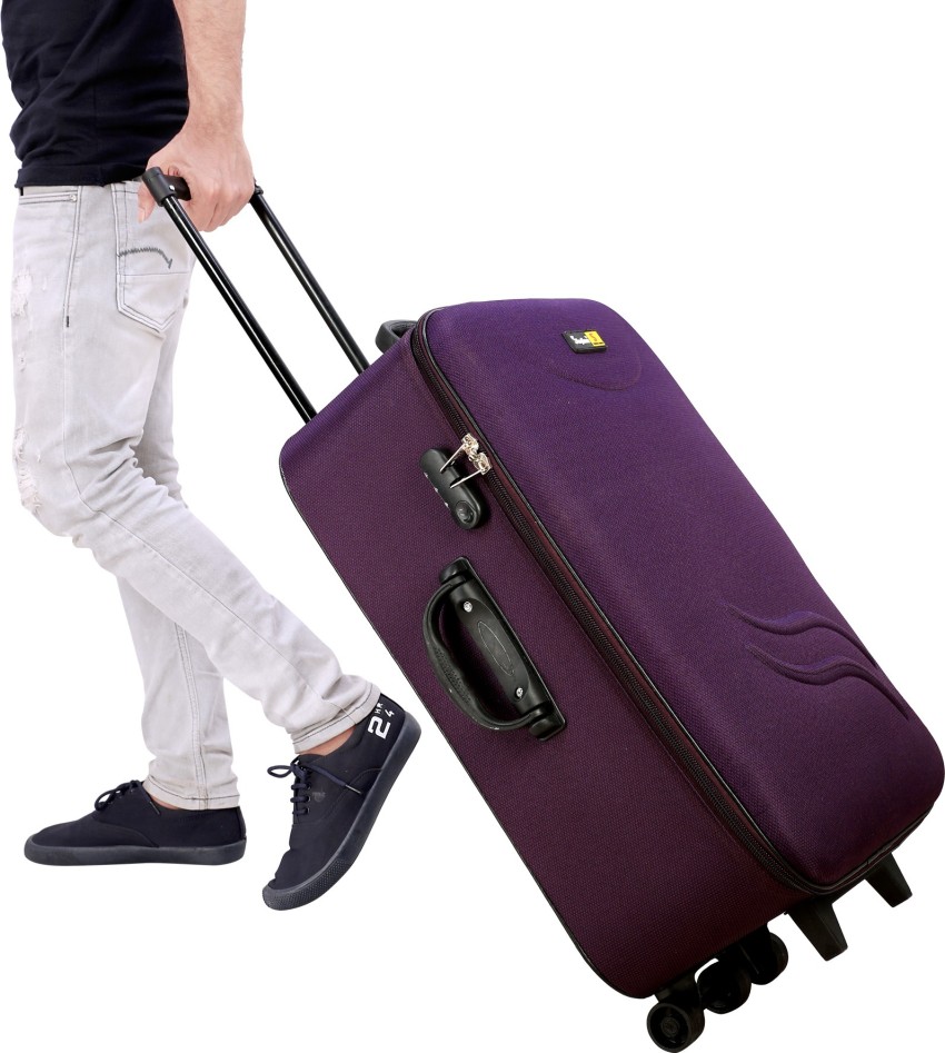 Purple trolley bag hot sale