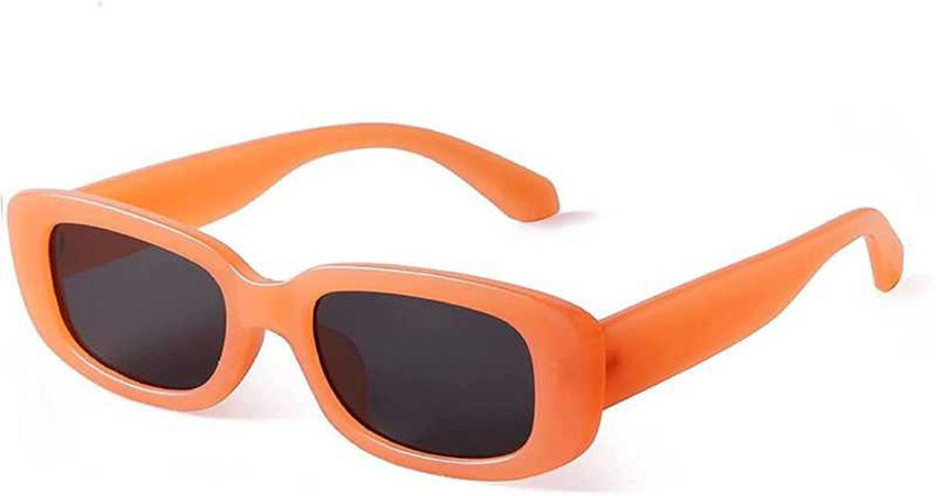 Buy sunwear Rectangular Sunglasses Orange For Men Online Best