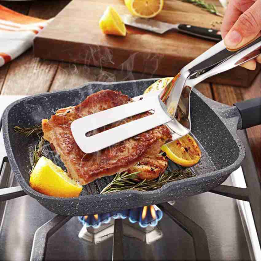 Double Spatula Turner and Kitchen Tongs