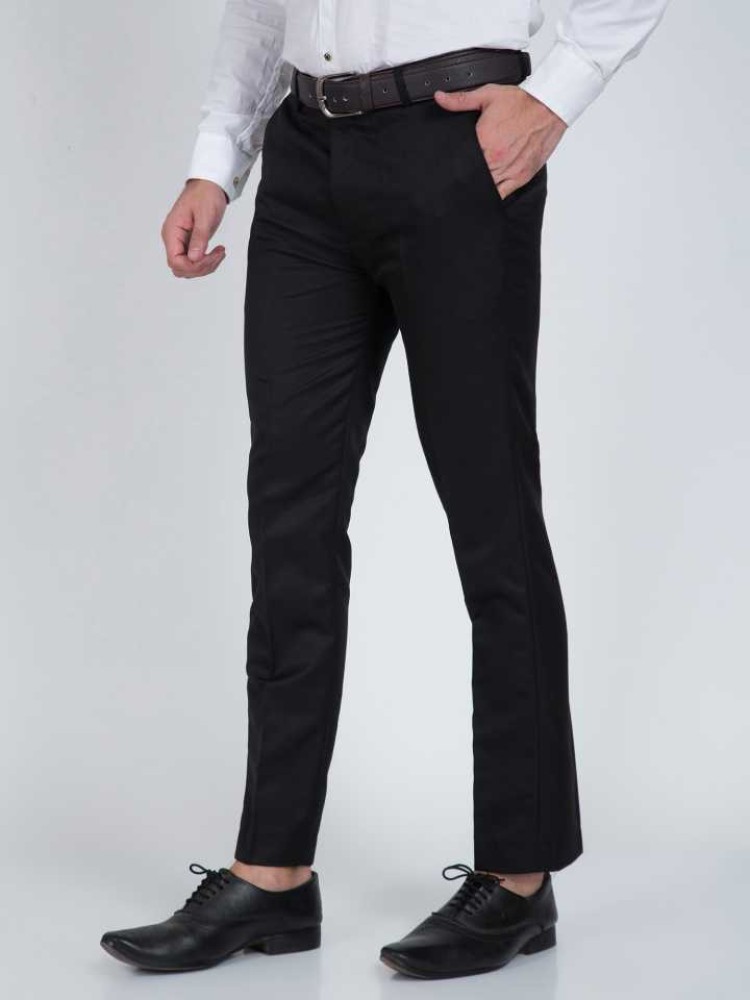 TRYCOM Regular Fit Men Black Trousers  Buy TRYCOM Regular Fit Men Black  Trousers Online at Best Prices in India  Flipkartcom