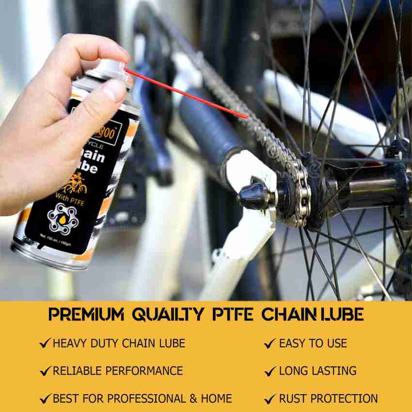 KANGAROO Bicycle Chain Lubricant Spray 150 ML All Weather Bicycle Chain Lube with Wet Finish Dusty and Rainy Conditions Chain Oil