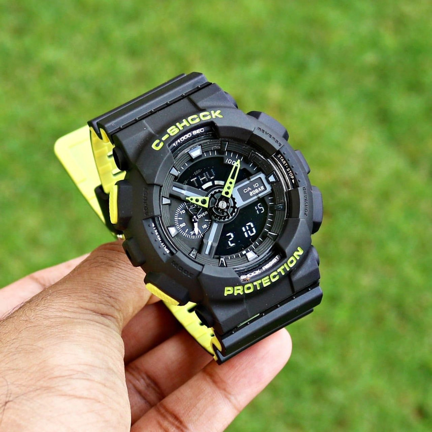 FUN WATCHES SPORTS NEON GREEN Analog Digital Watch For Men