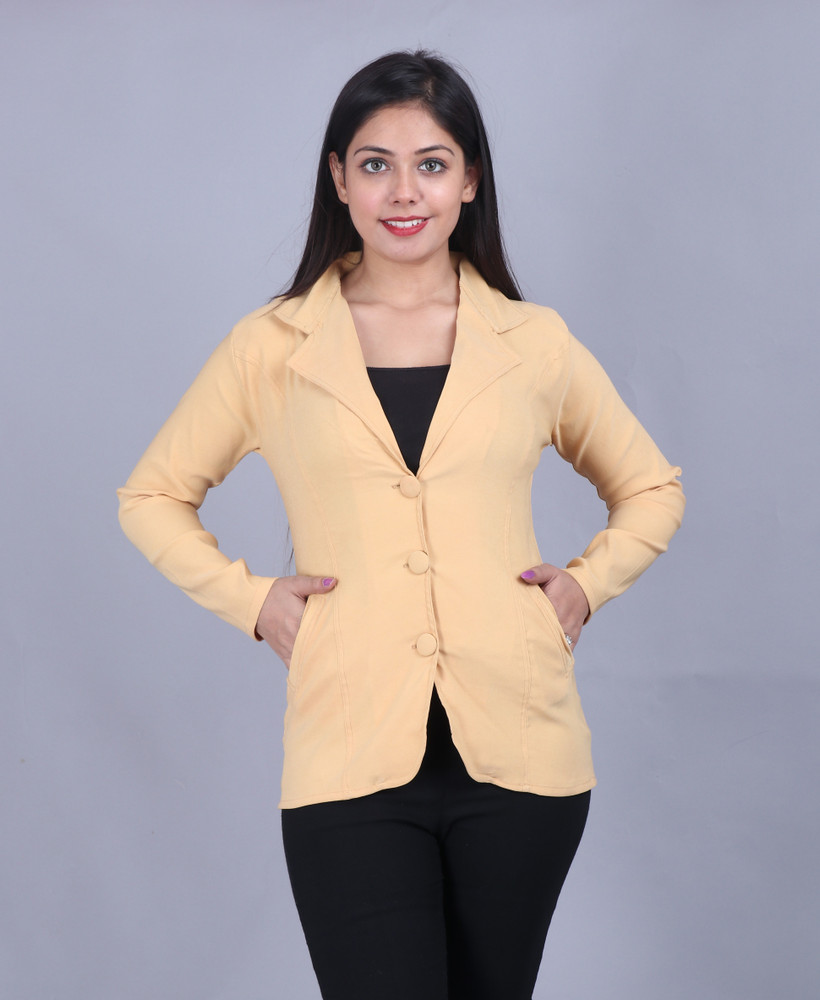 Glamher Solid Single Breasted Casual Women Blazer Buy Glamher Solid Single Breasted Casual Women Blazer Online at Best Prices in India Flipkart