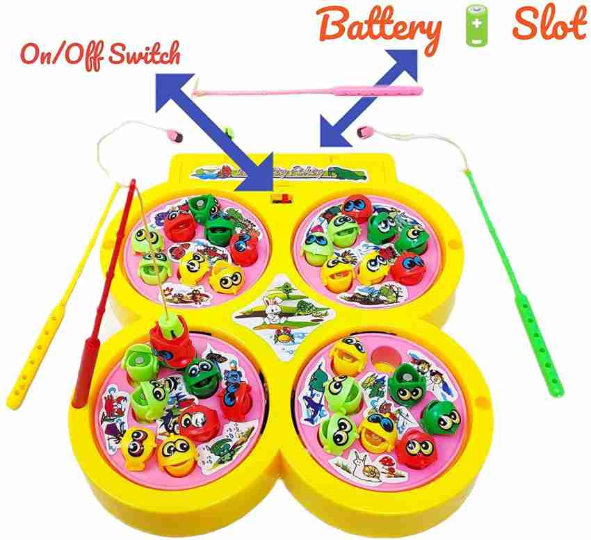 ARNIYAVALA fish catching game with four tray magnetic play set for kids -  fish catching game with four tray magnetic play set for kids . Buy fishing  game toys in India. shop