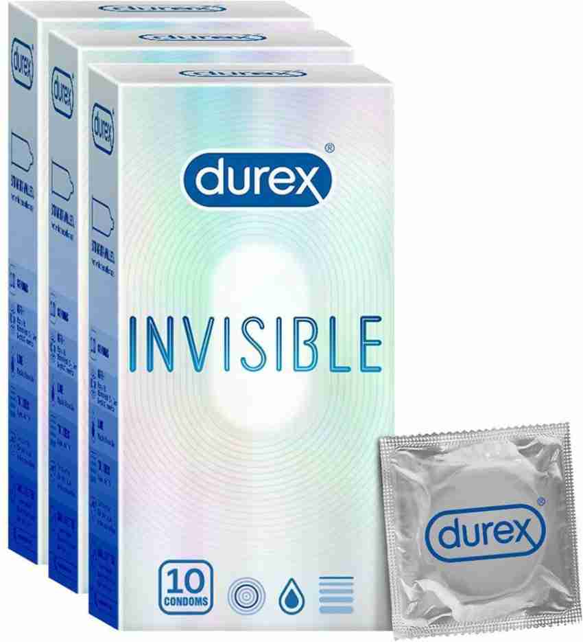 Buy Durex Invisible Super Ultra Thin Condoms for Men 3's Online at