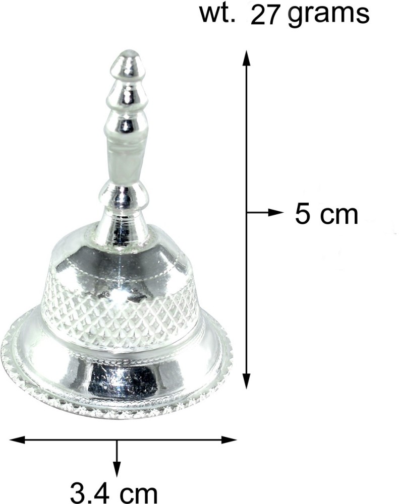 Silver Bell at Rs 2500/piece, Silver Pooja Accessories in Hyderabad