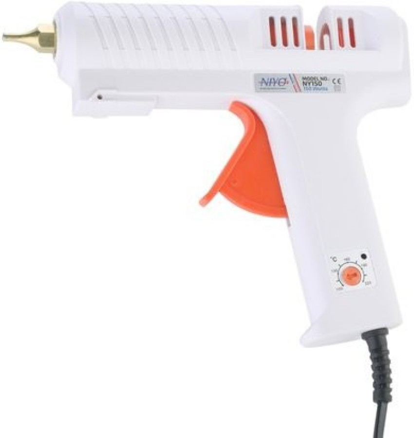 60 Watt professional Glue Gun Heavy Duty in Copper Nozzle for DIY Art Craft  and Repair with 11mm Dia 8inch Long Glue Stick 3 Pcs