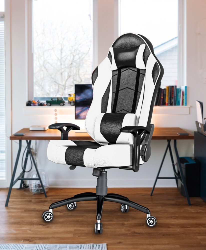 Yellow and white gaming chair deals