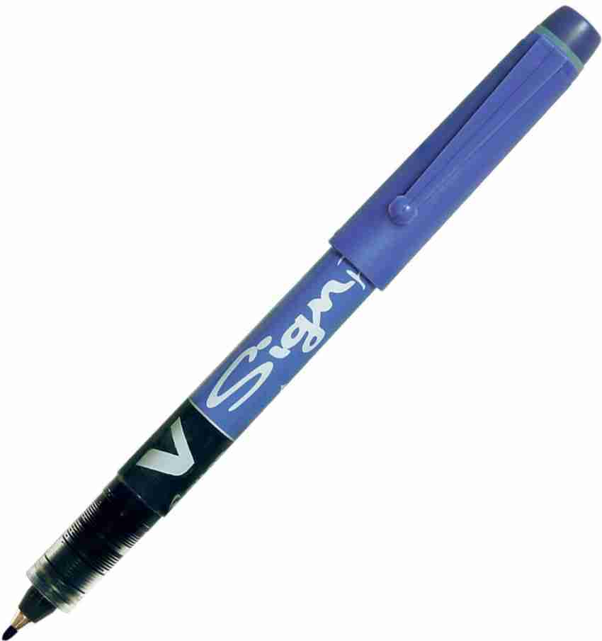 Pilot 019592 V Sign Pen (Blue - Pack of 8)