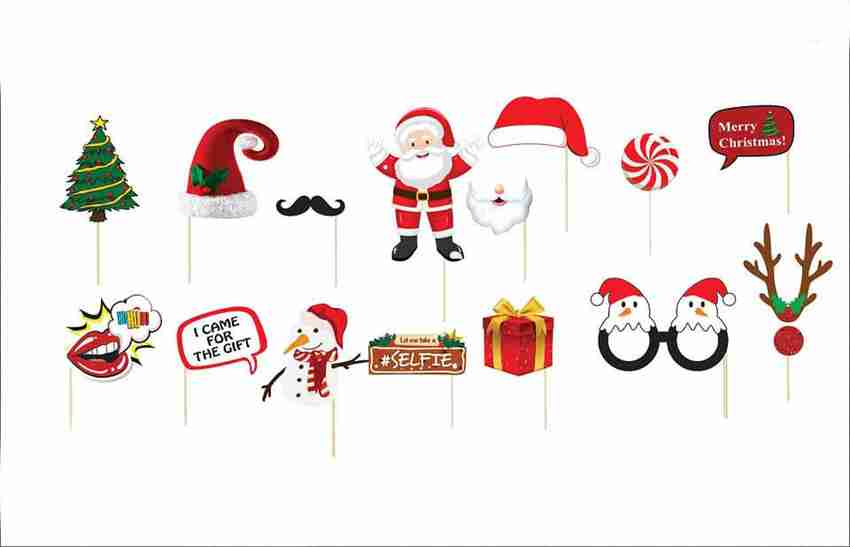 Christmas party photo props deals