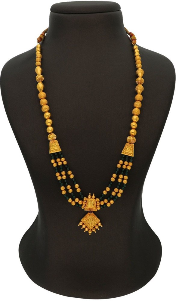 Black beads chain in malabar deals gold