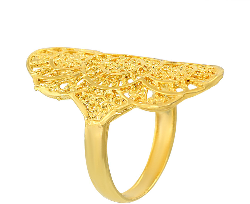 Admier Gold plated Brass Handmade chilai work raswara Carving Long