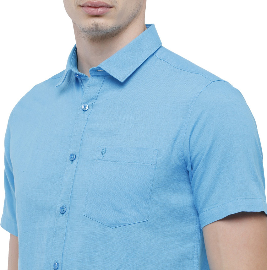 Classic Polo Men Solid Casual Blue Shirt Buy Classic Polo Men