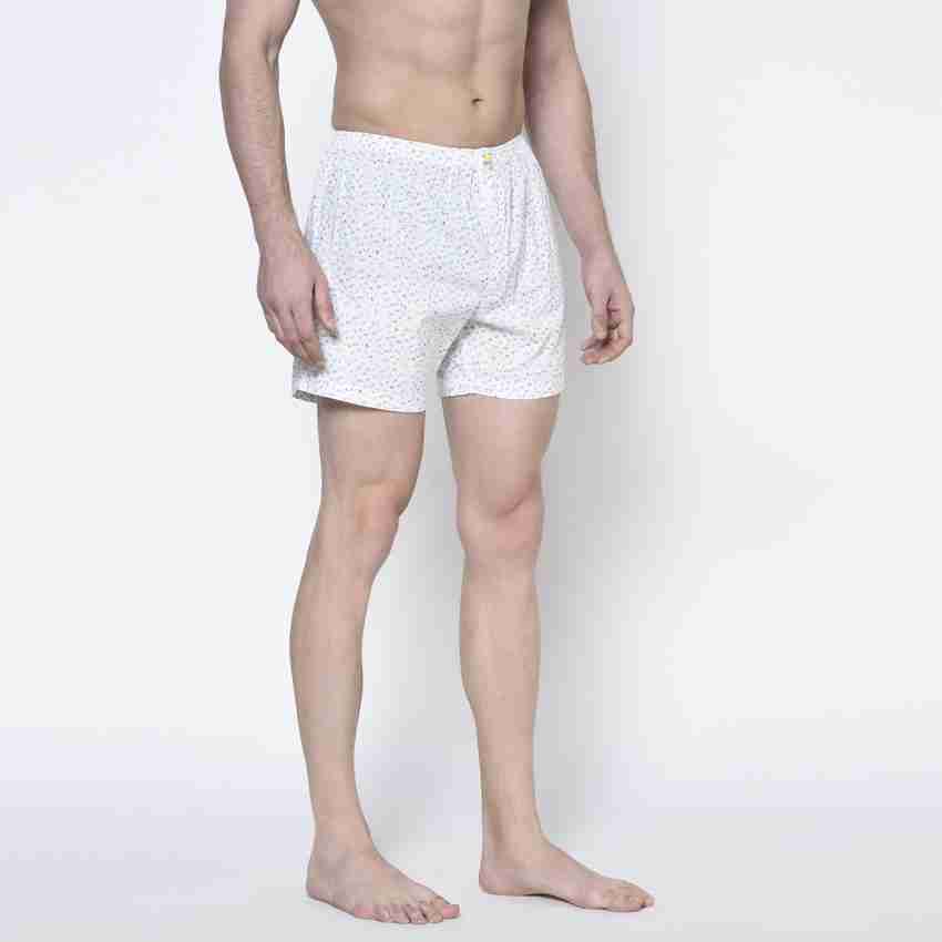 SLIP IN 2 Printed Men White Boxer Shorts Buy SLIP IN 2 Printed