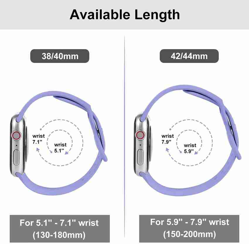 Zeroo Apple IWatch Strap Soft Silicone Sports Wristband For IWatch