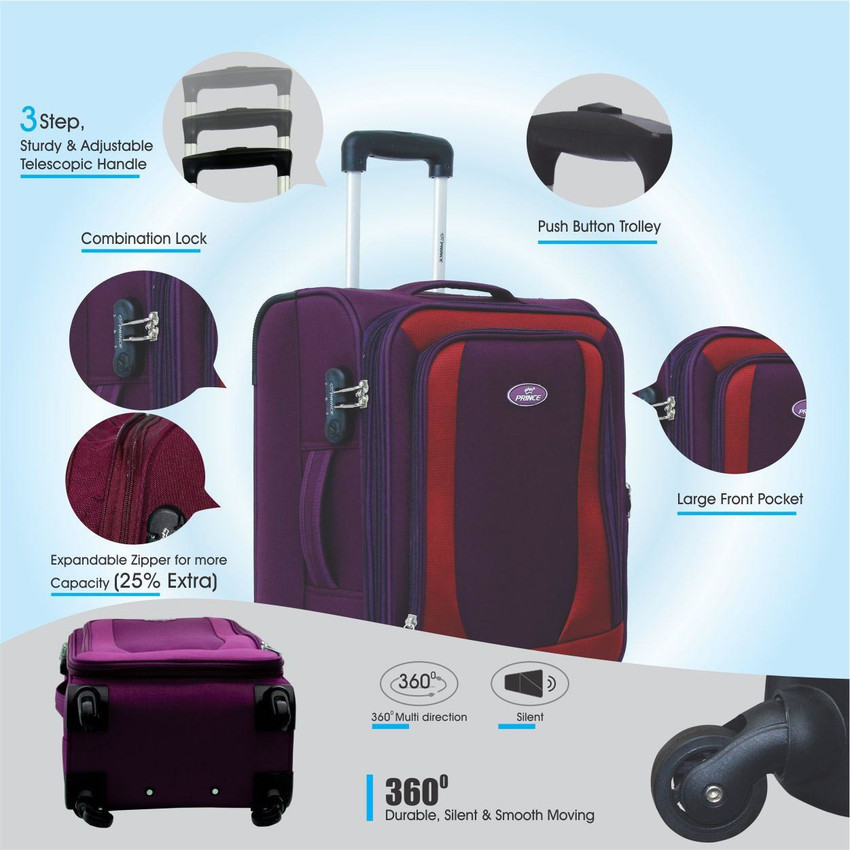 Medium size online luggage capacity
