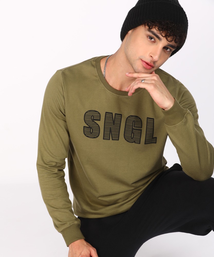 SINGLE by Ranbir Kapoor Full Sleeve Printed Men Sweatshirt - Buy SINGLE by Ranbir  Kapoor Full Sleeve Printed Men Sweatshirt Online at Best Prices in India