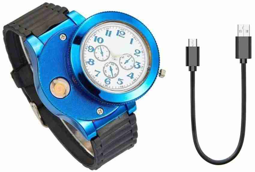 Explorer Beautiful Hand Wrist Watch Lighter USB Rechargeable