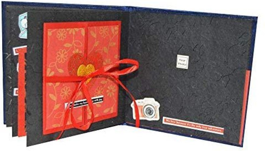 Handmade Blue Mini Scrapbook Album, For Gifting at Rs 800/piece in Jaipur