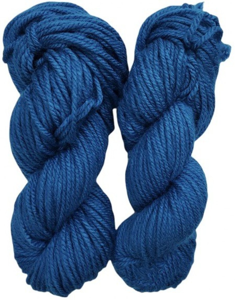 Blue Chunky Knit Yarn