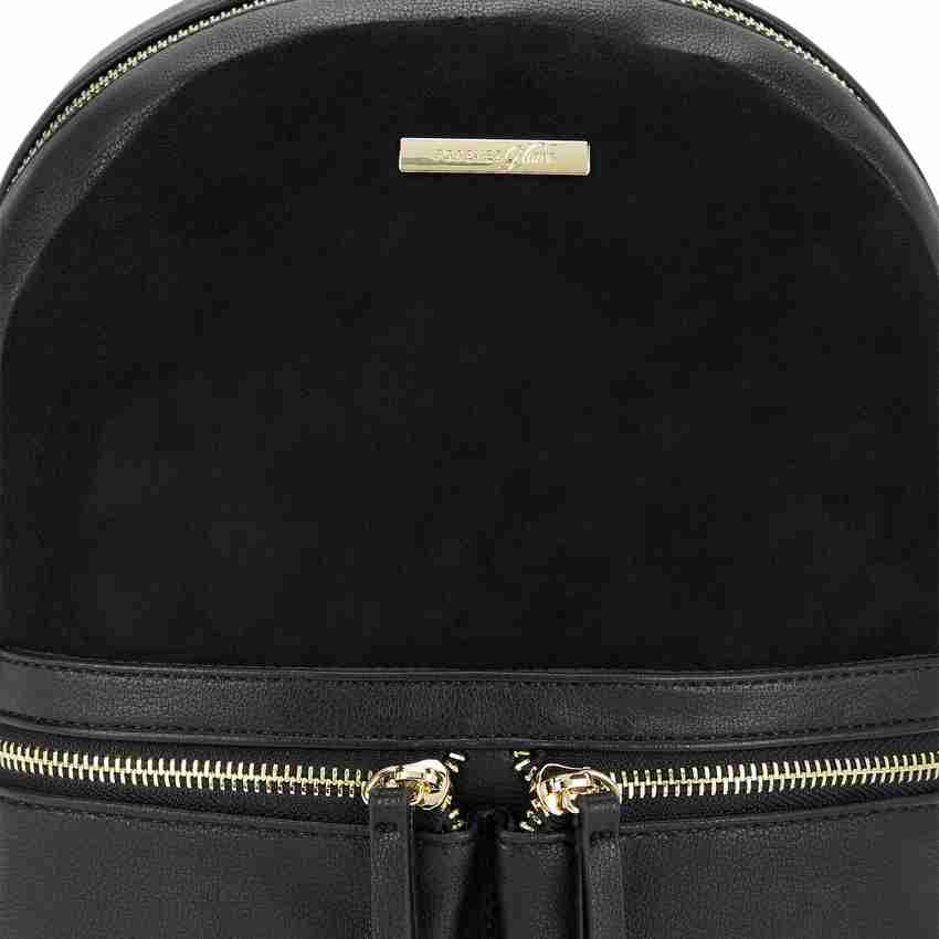 Forever Glam By Pantaloons Black Solid Backpack 10 L Backpack BLACK Price in India Flipkart