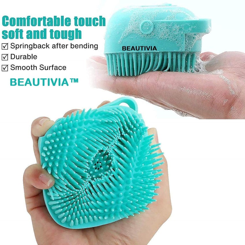 GLowcent Silicone Soft Bath Shower Brush Body Scrubber with Soap Dispenser  G5 - Price in India, Buy GLowcent Silicone Soft Bath Shower Brush Body  Scrubber with Soap Dispenser G5 Online In India