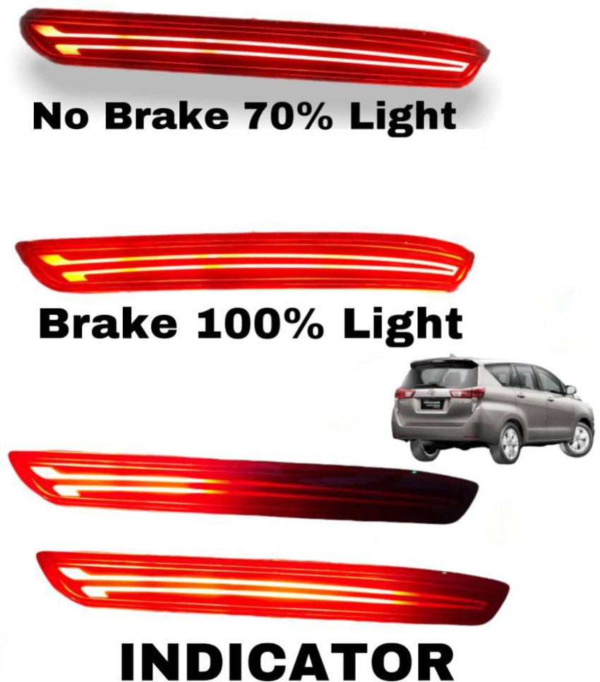 Innova crysta rear shop bumper reflector
