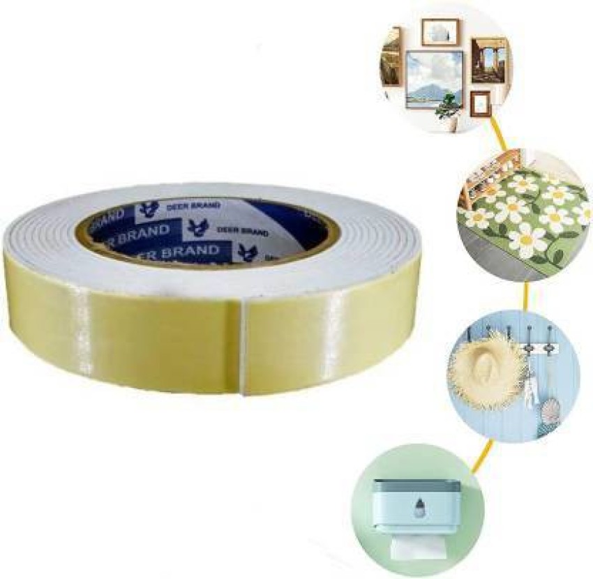 TITIRANGI Double Sided Tape Self Adhesive Acrylic Foam Tape  Craft Multipurpose Tape(5 pcs) Handheld Double Tape (Manual) - Double Tape