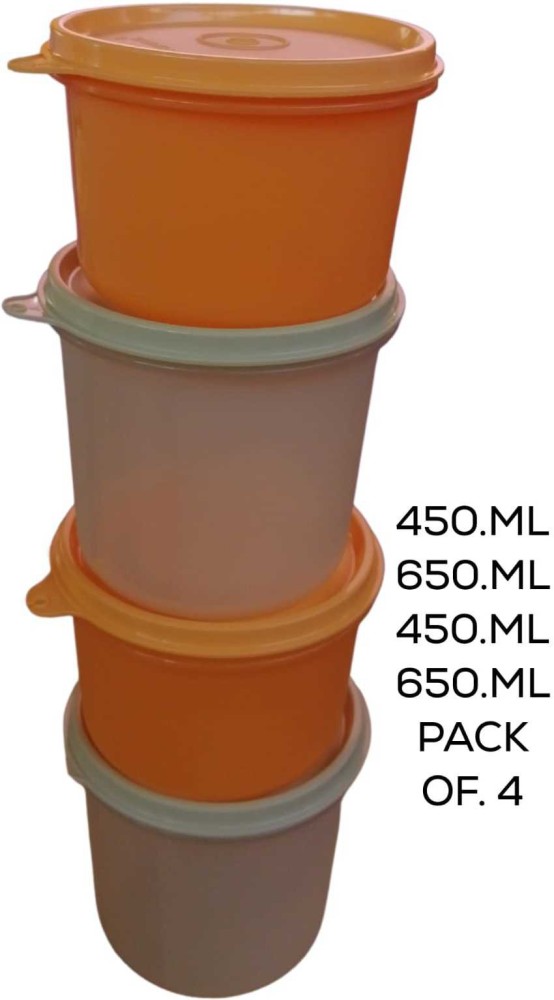 Tupperware Lot de 4 récipients en plastique Multicolore 450 ml