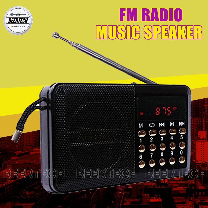 Mini Radio Fm Digital Portable Speakers With Fm Receiver Support Sd/tf Card