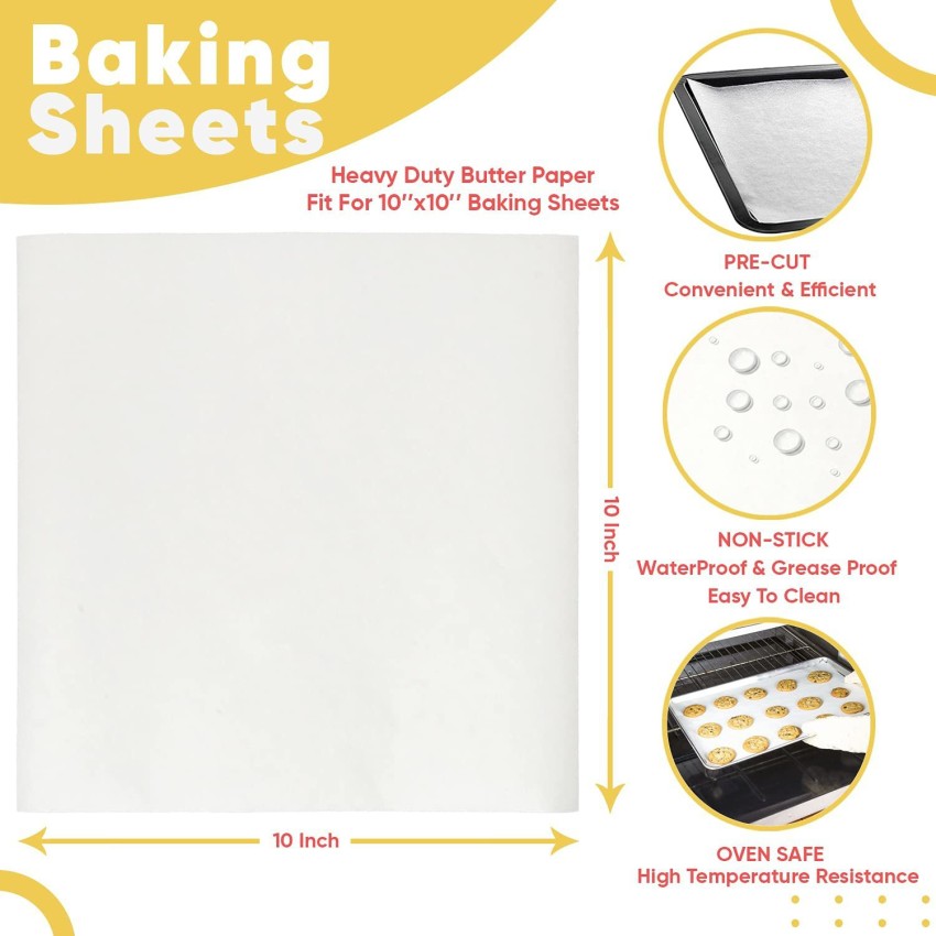 Ayansh E-Store Butter paper,Parchment Paper for cake, food grede paper  Shrinkwrap (100 sheet) Parchment Paper Price in India - Buy Ayansh E-Store Butter  paper,Parchment Paper for cake, food grede paper Shrinkwrap (100