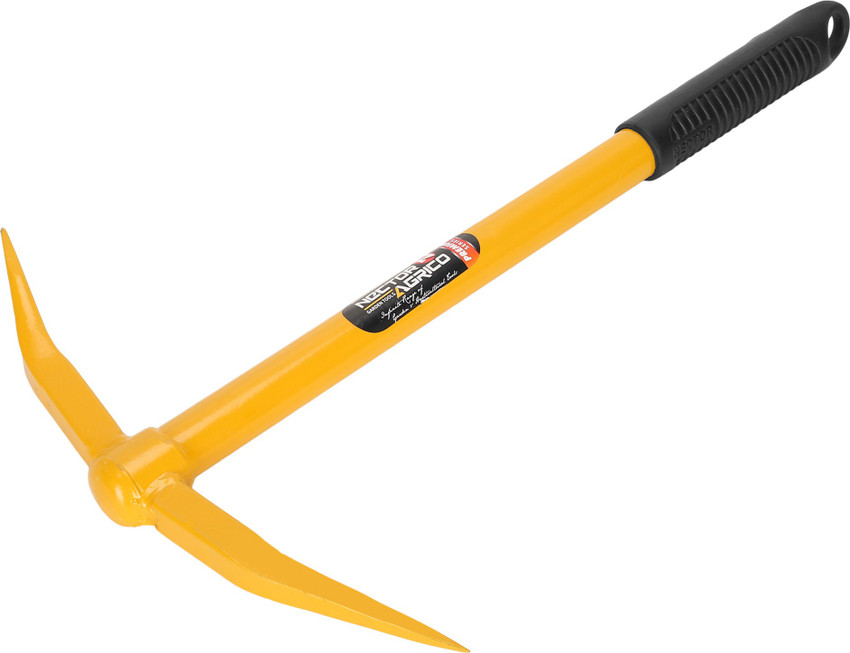 Nector Agrico Premium Heavy Duty Garden Pickaxe I Ergonomic Handle with Hang up Hole I Heavy Duty Mini Pick Axe I Hoe I Tiller I Gardening Tool I