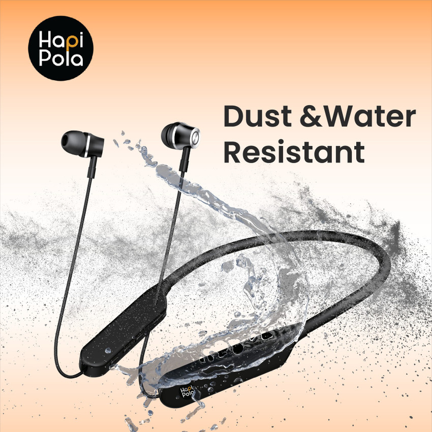 Hapi Pola Rock wireless Neckband 25hrs playtime water resistant