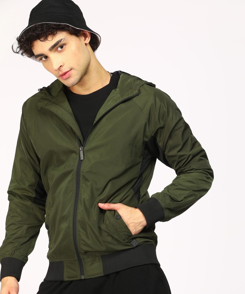 Wrogn olive sale green jacket